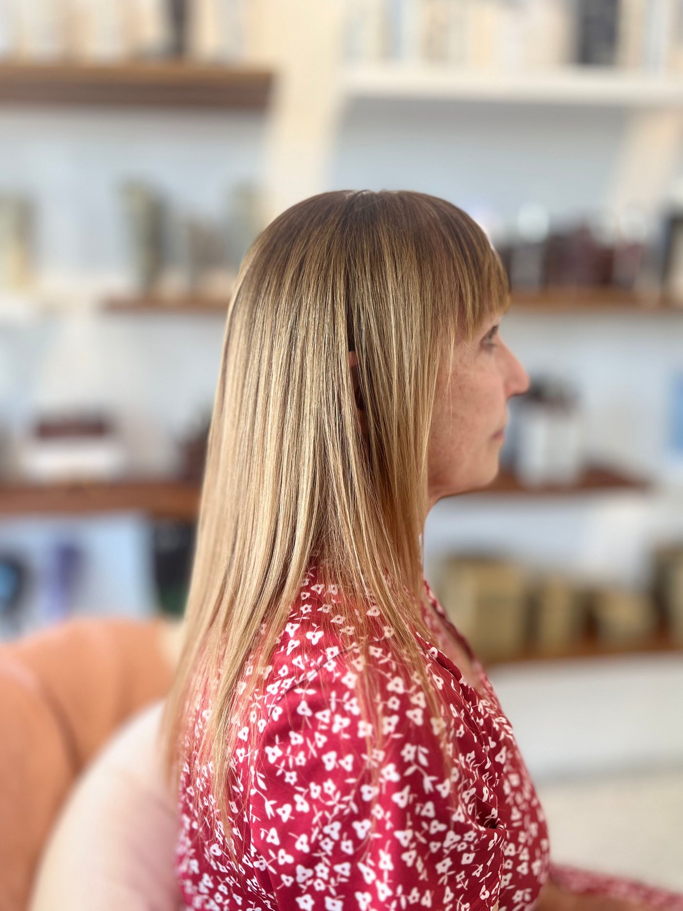BR Soul Botox smoothing treatment result, relaxed curls with preserved hair health