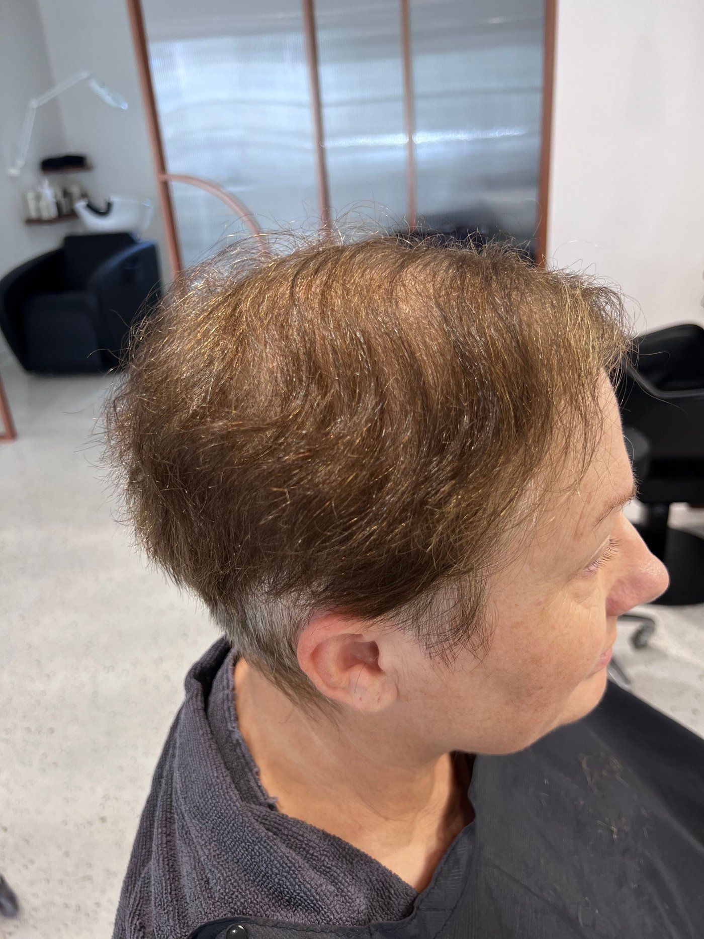Hair before BR Soul Botox smoothing treatment