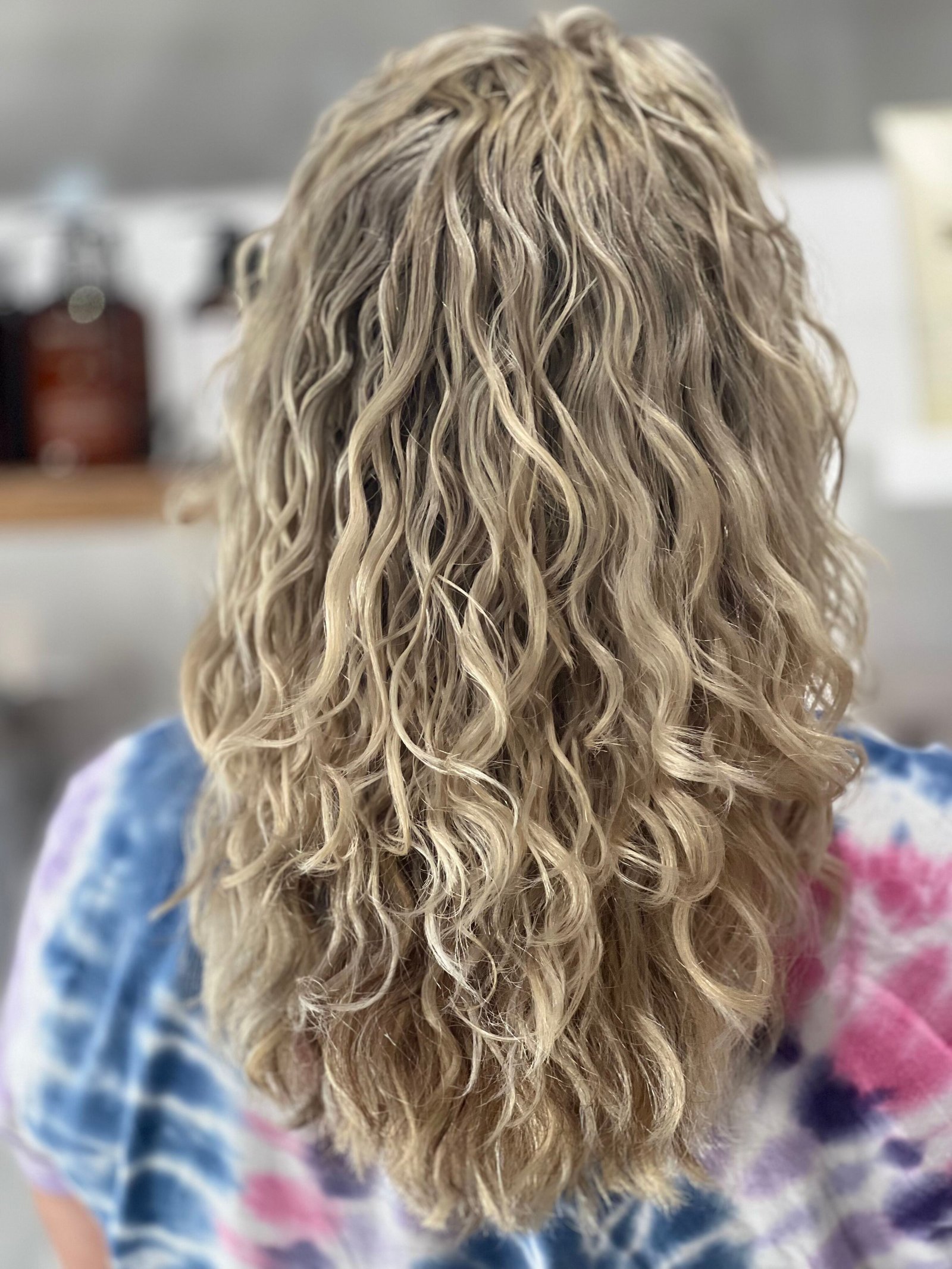 Curly hair cut and styling work at About Hair Mackay, example 2