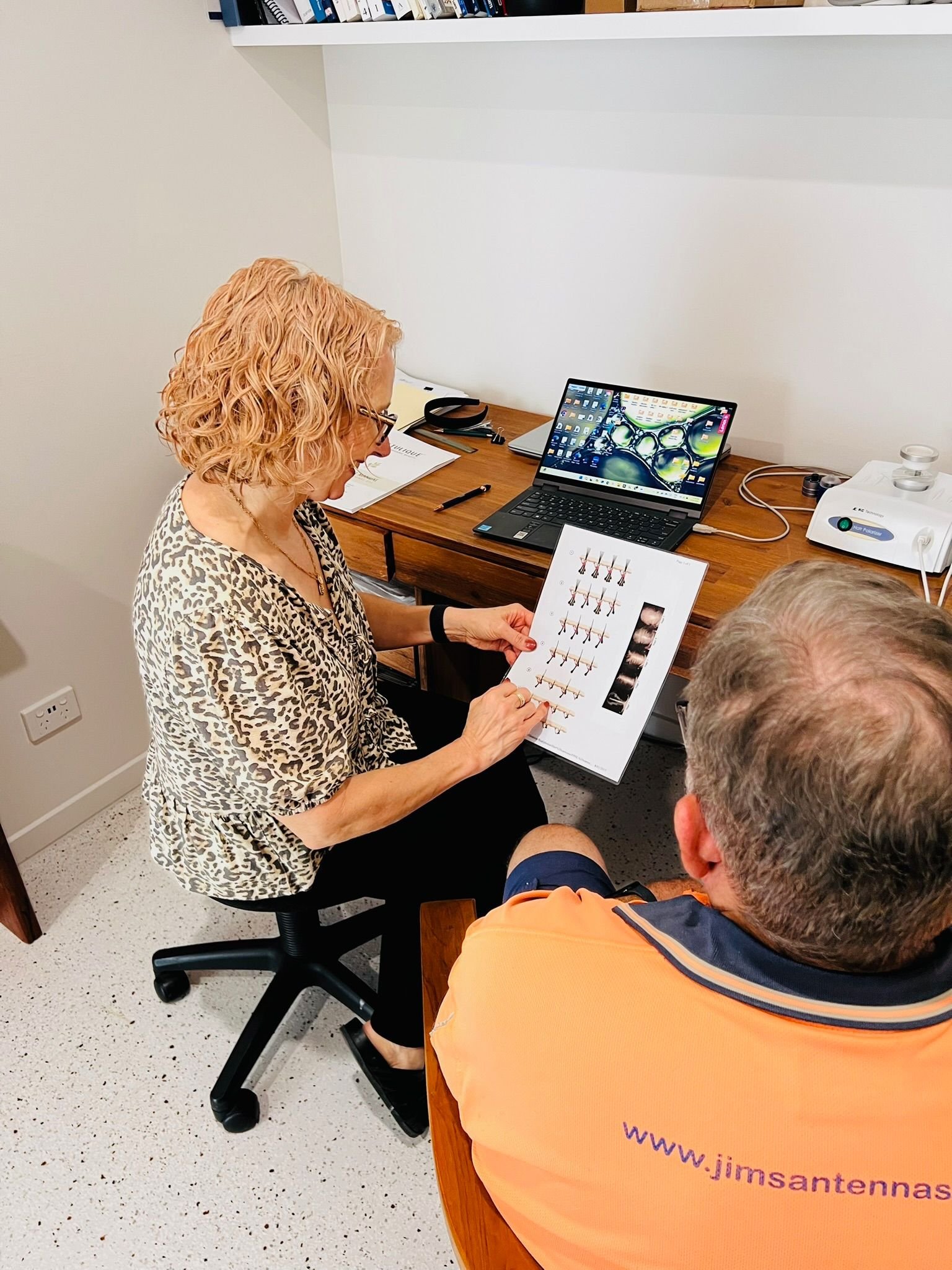 Trichology consultation and scalp analysis at About Hair Mackay, example 2